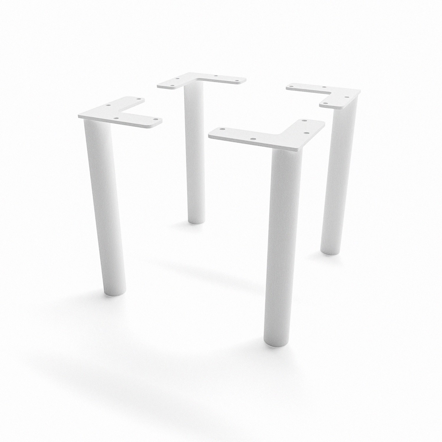 Hevva Möbelfüße LINZ Weiß 20 cm Hoch 4er Set
