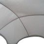 Detailaufnahme des grauen Pavillon Oromocto (320x320 cm) mit Blick auf das Kuppeldach.