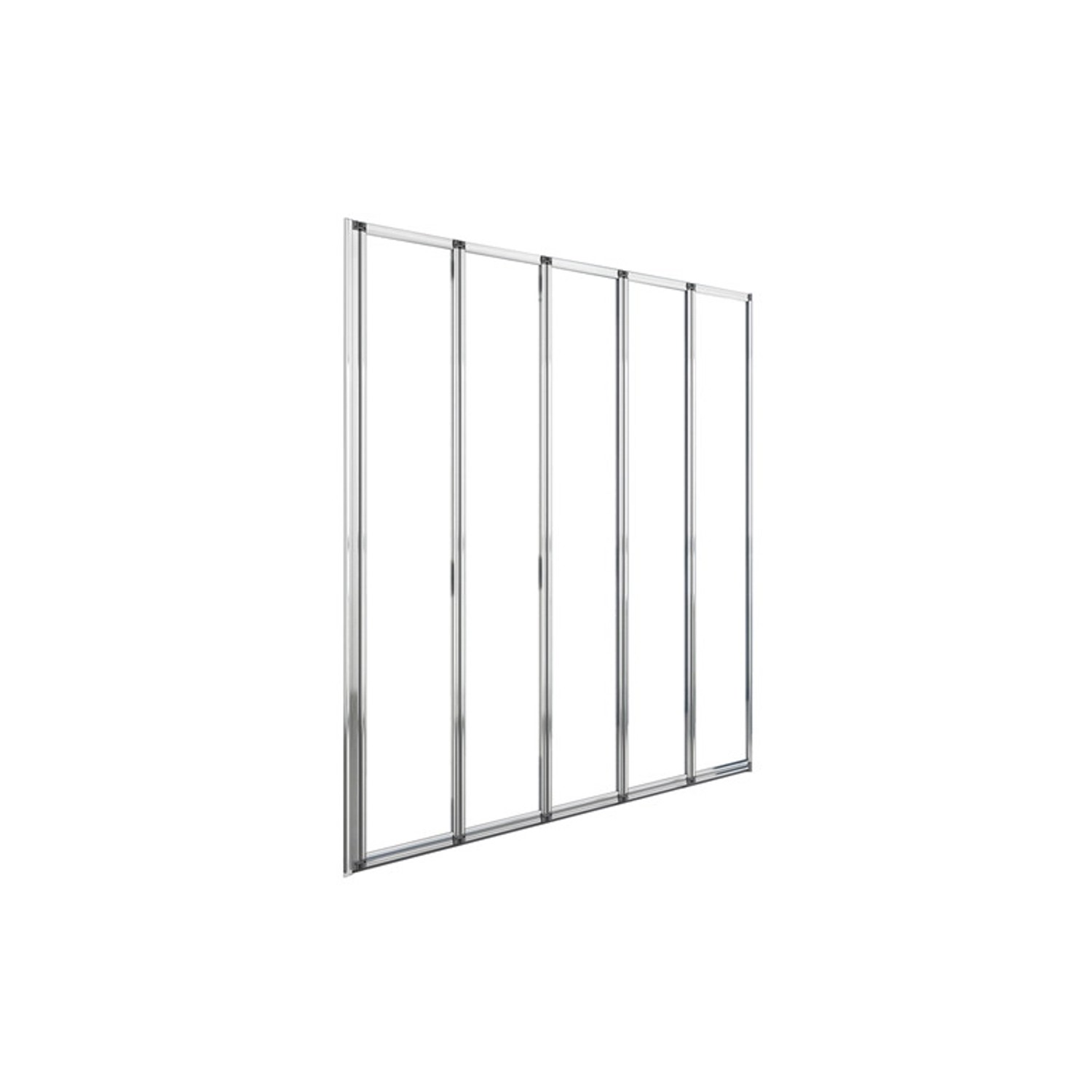 Duschparadies 120 x 140cm Badewannenaufsatz 5tlg Faltwand 4mm ESG Sicherhei günstig online kaufen