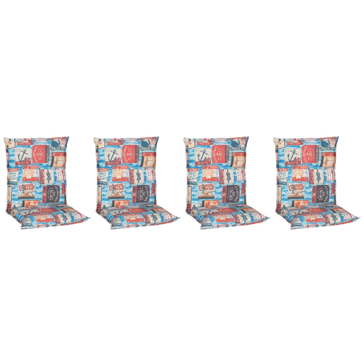 Beo Sitzauflage Niedriglehner Togo 4er Set Maritim Hellblau günstig online kaufen