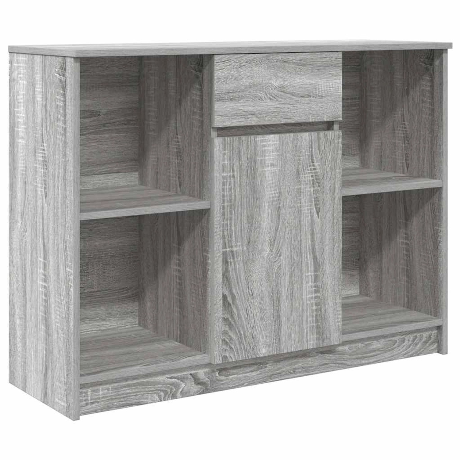 vidaXL Sideboard mit Schublade Grau Sonoma 101x35x76 cm Holzwerkstoff 86156 günstig online kaufen