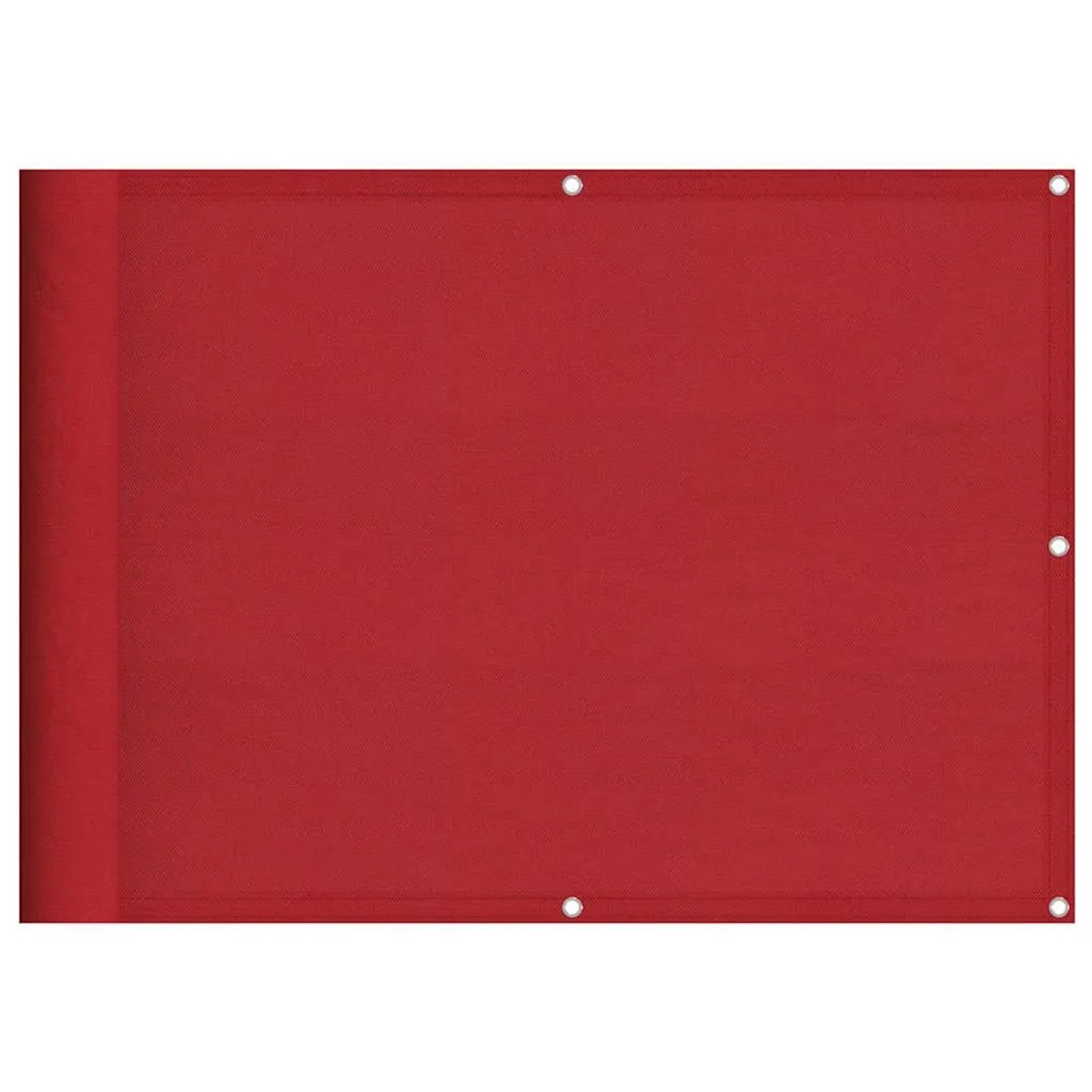 vidaXL Balkon-Sichtschutz Rot 75x700 cm 100 % Polyester-Oxford 42002129