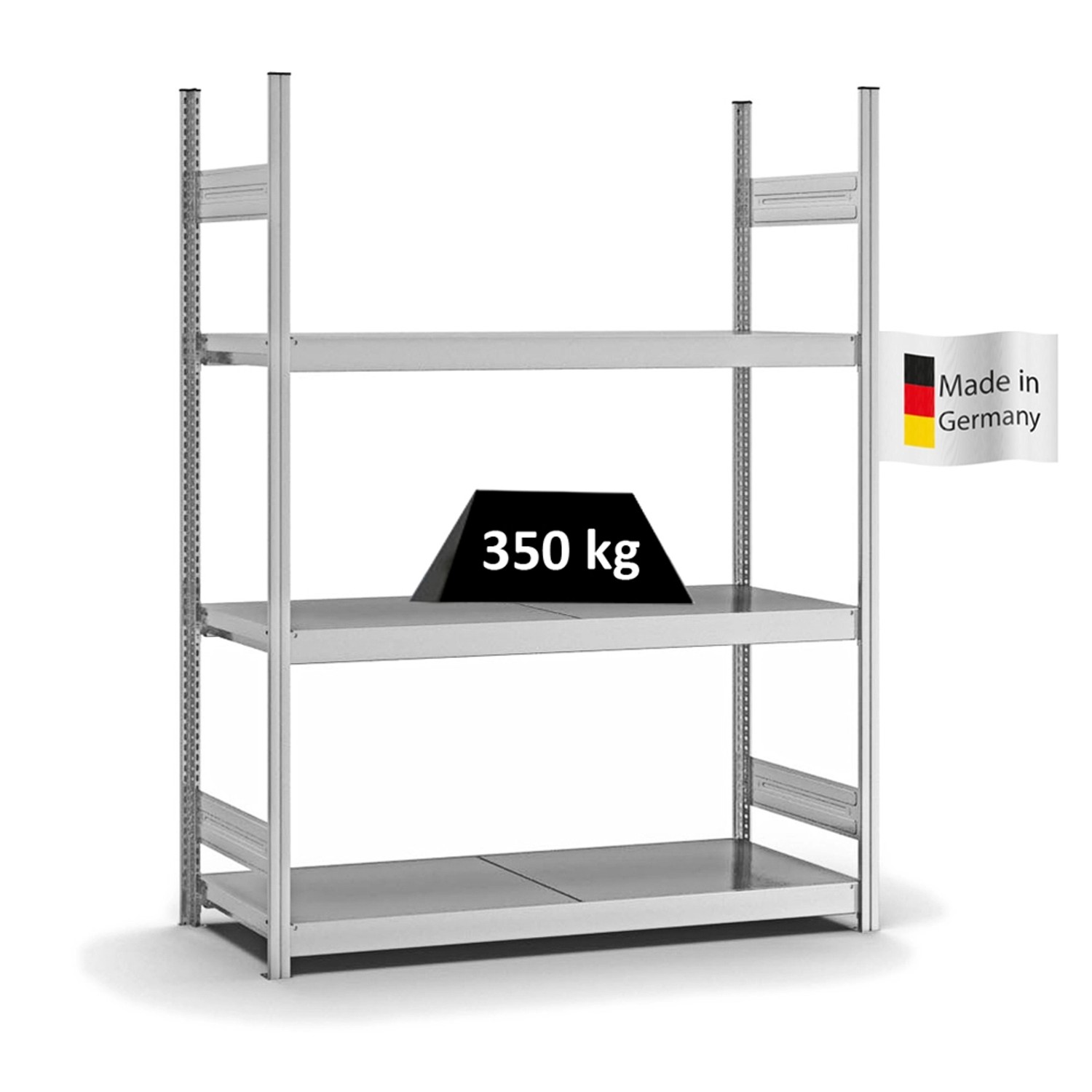 PROREGAL Weitspannregal Stecksystem T-Profil Grundregal HxBxT 200x150x50 cm günstig online kaufen