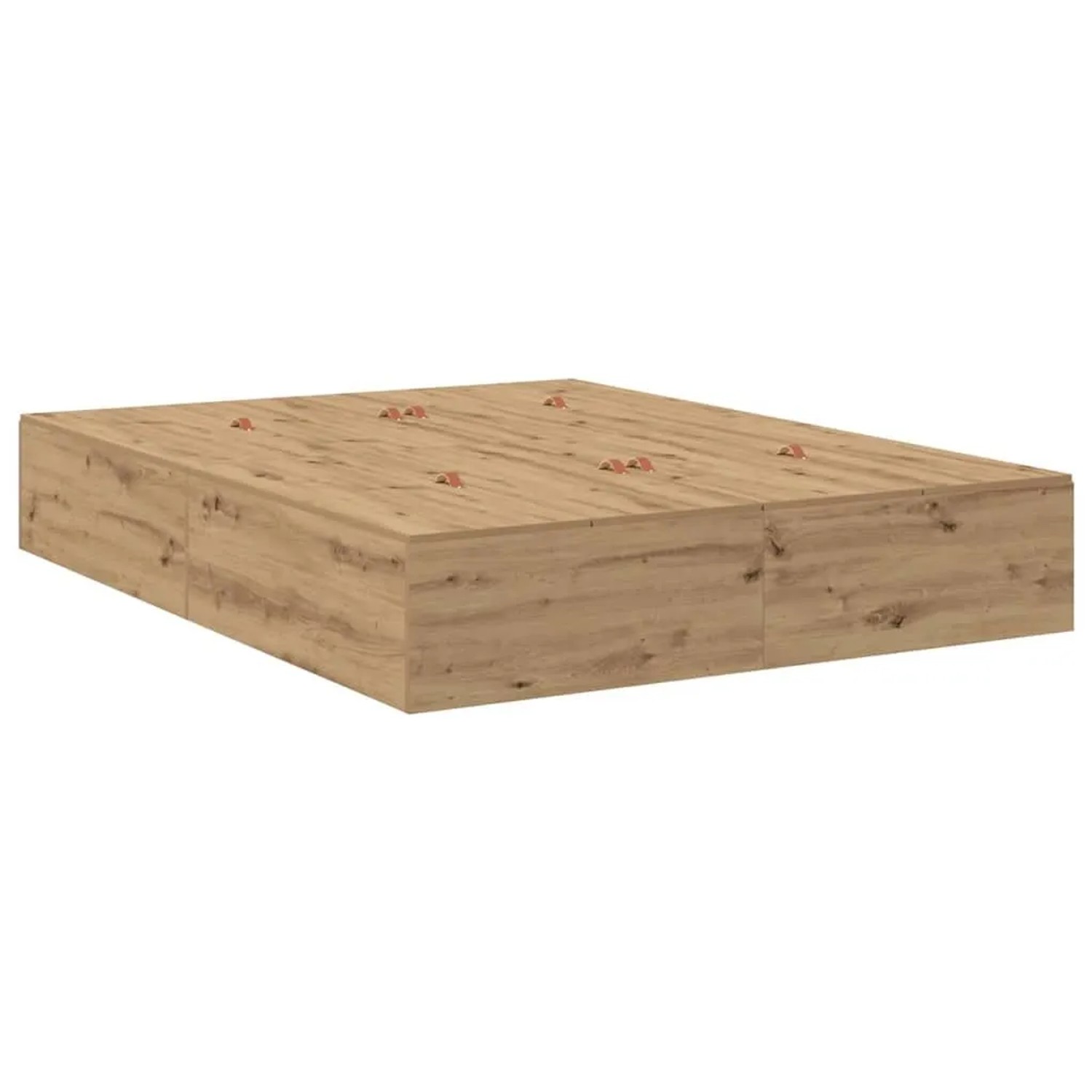 vidaXL Stauraumbett Artisan-Eiche 135 x 190 cm 3335444 günstig online kaufen