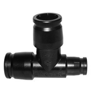 Georg Fischer iFit T-Modul 90° für Mehrschichtverbundrohre, Anschlüsse 25/32-25/32-16/20 mm.