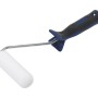 LUX Schaum-Roller Konvex, 10 cm, mit Softgriff für feine Lackierarbeiten.