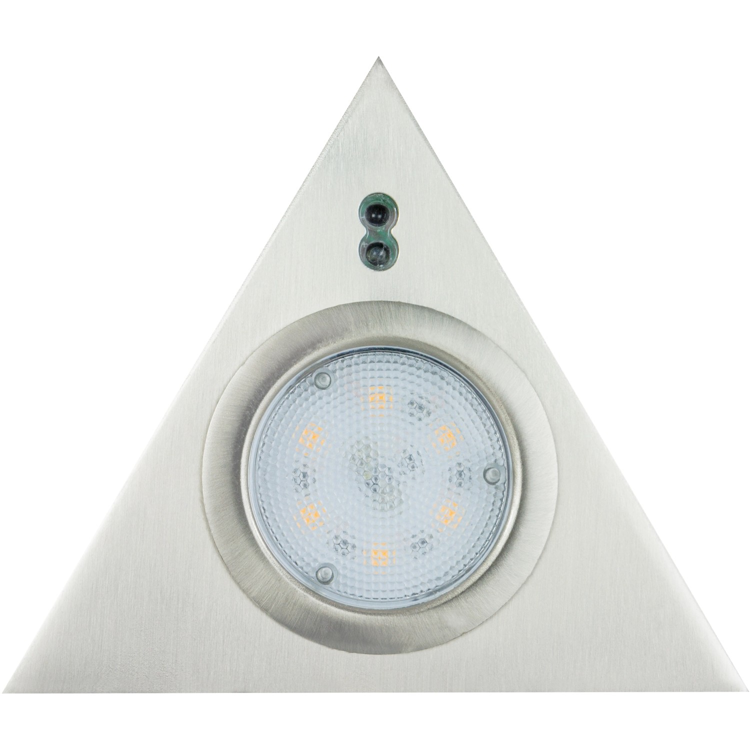 REV Ritter LED-Unterbauleuchte Triangel, 3er Set, silberfarben, mit Sensor.