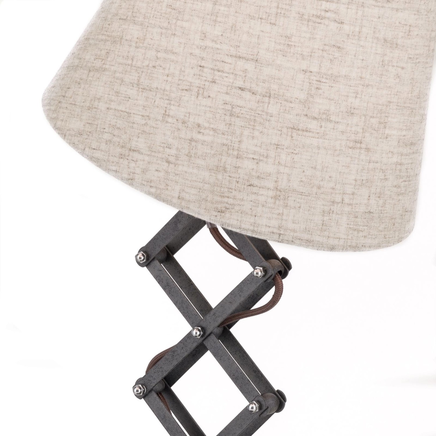 Orion Leuchten Tischleuchte Factory 1 x E27 Antik_4