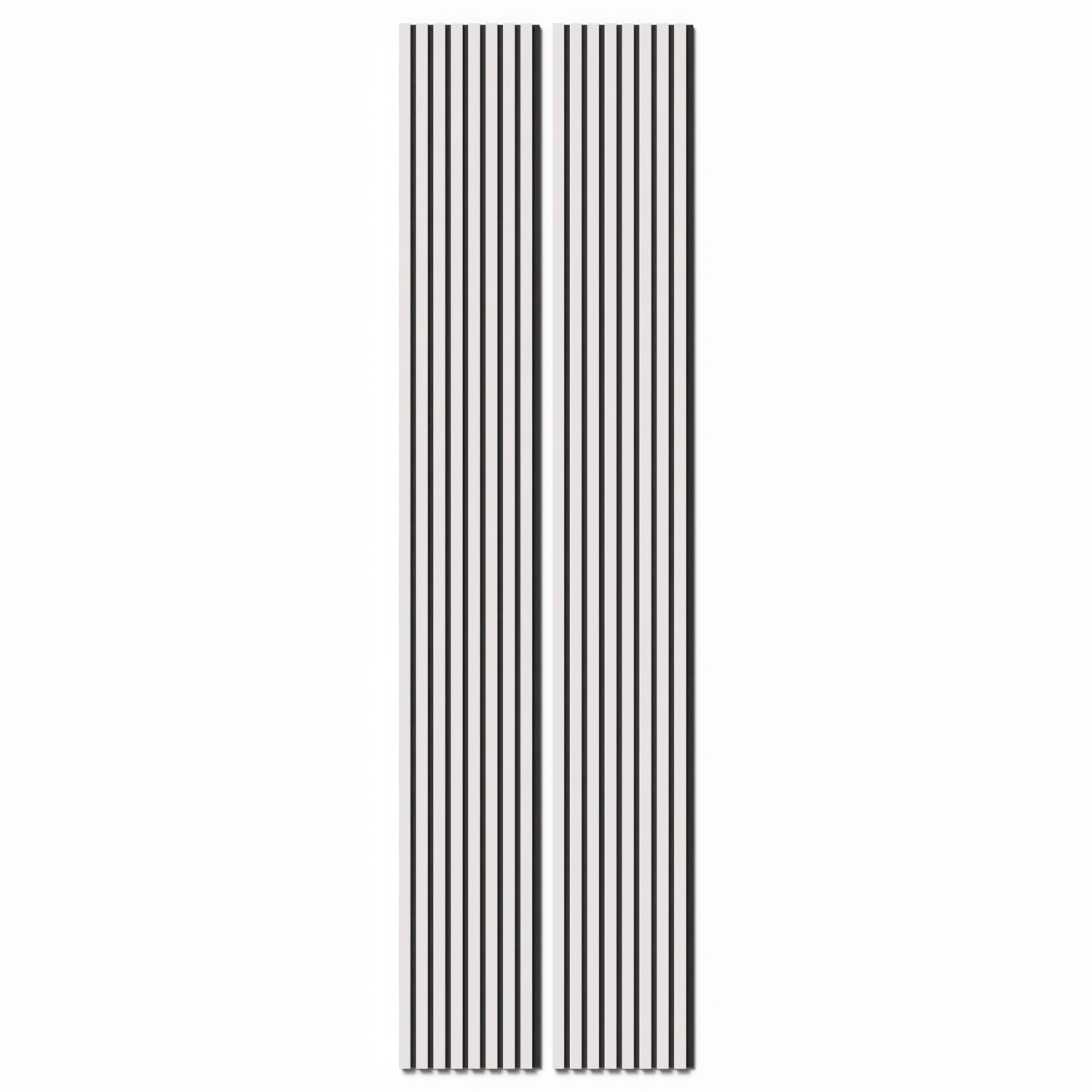 Akustikpaneel Foliert Basic Weiß Filz Schwarz 32 cm x 240 cm 2 Stück FSC®