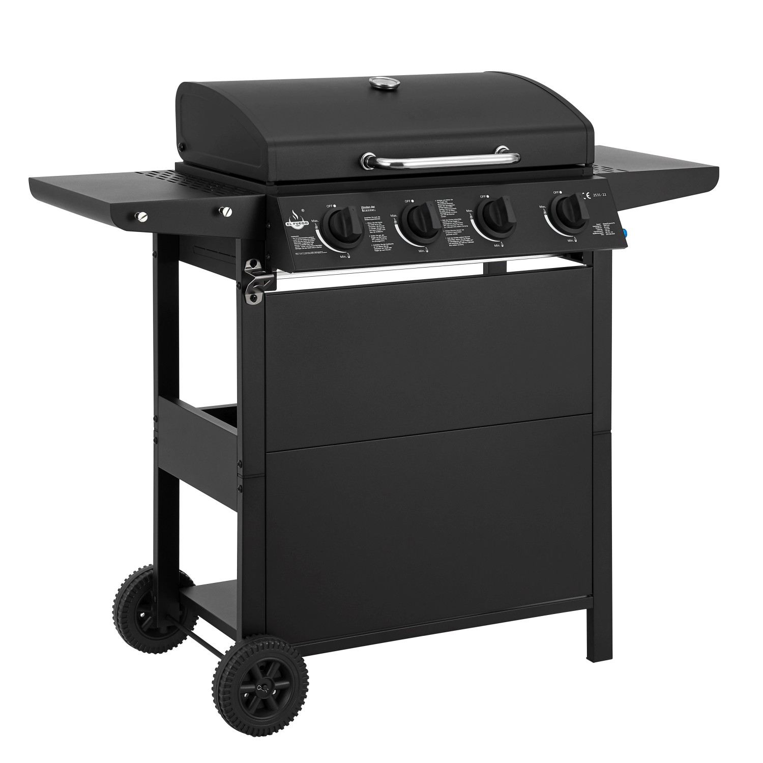 El Fuego Gasgrill San Jose mit 4 Brenner 114 cm x 101,5 cm x 51 cm