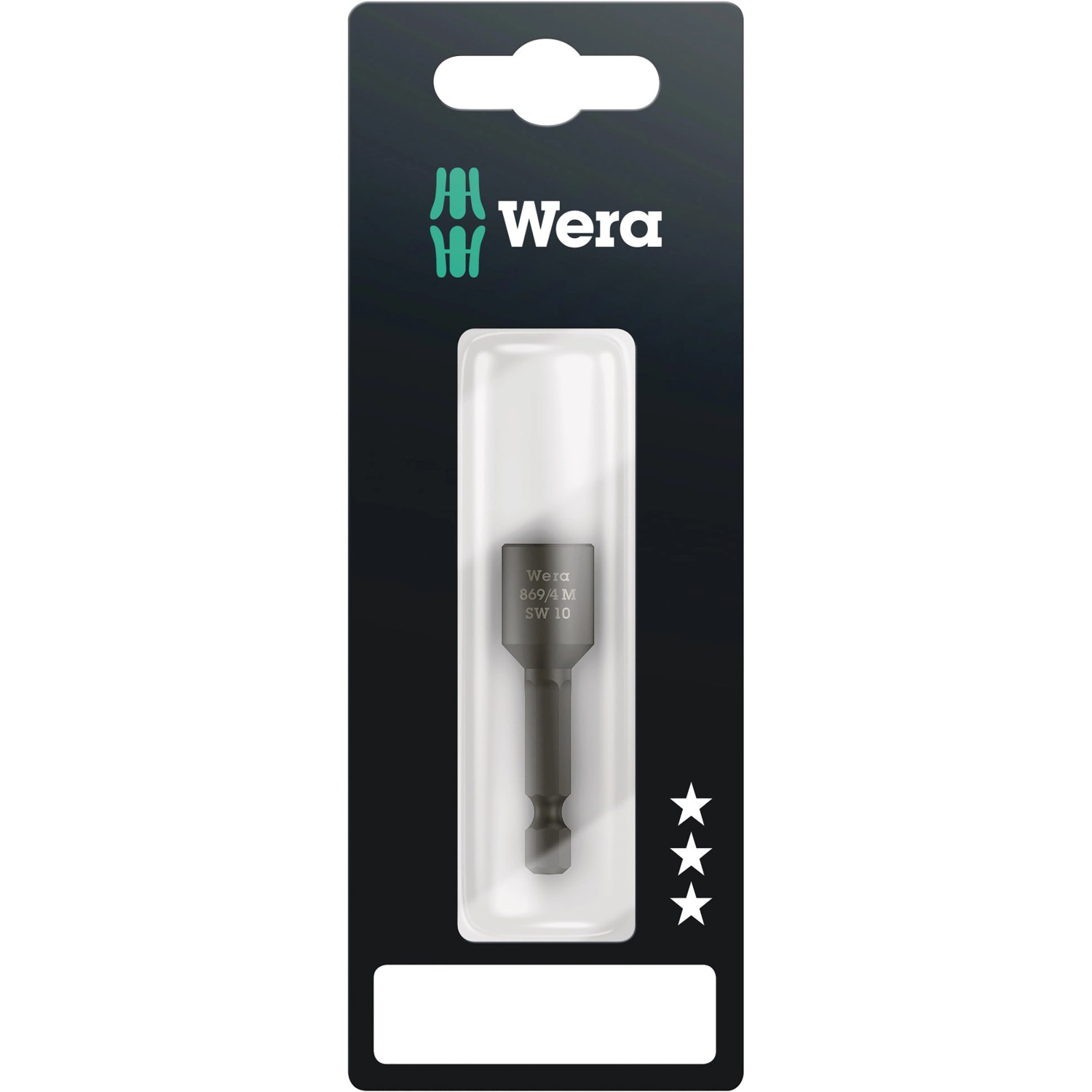 Wera Steckschlüsseleinsatz 10 mm Antrieb und 6,3 mm (1/4 Zoll) Abtrieb