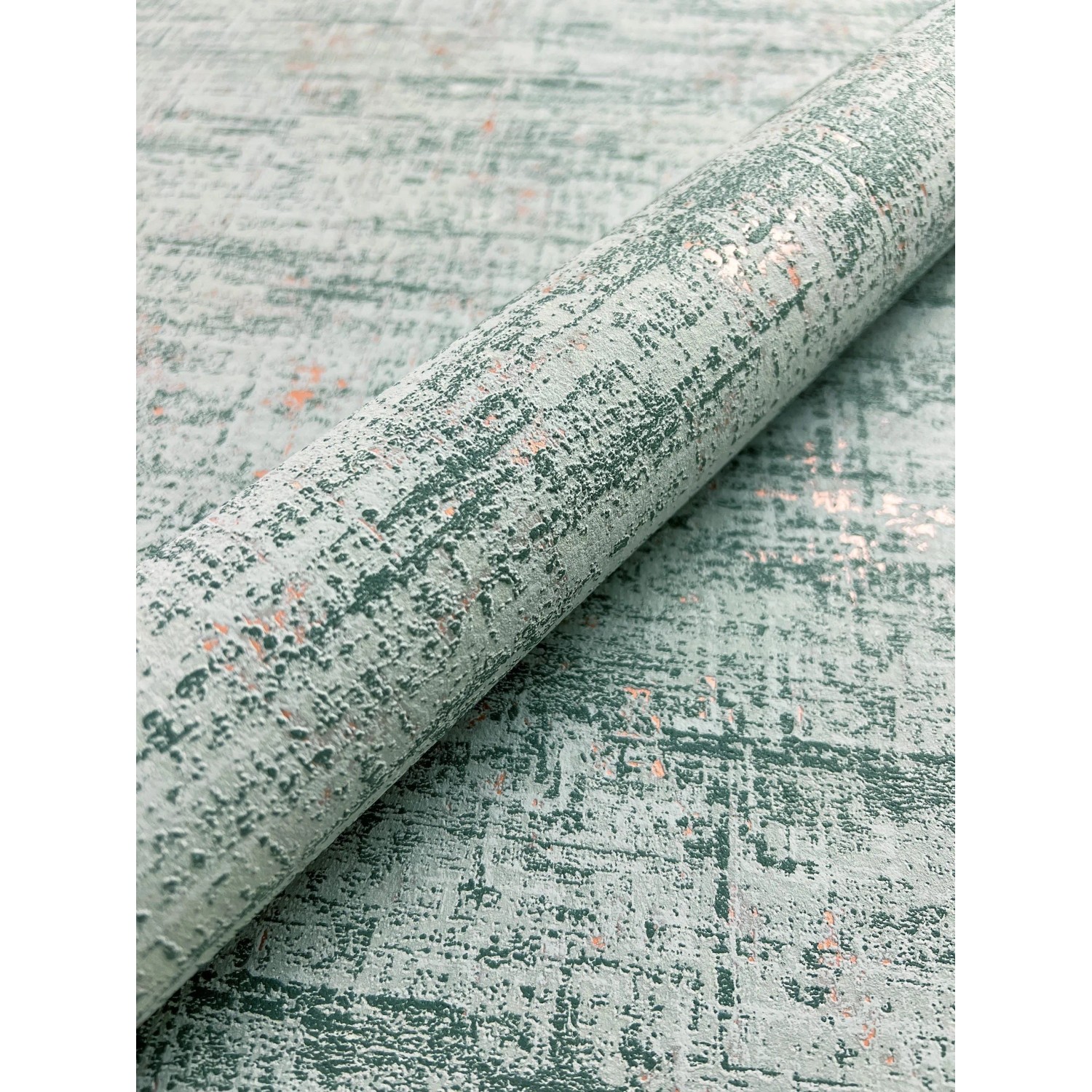 Newroom Vliestapete Bakary Green Blue Used-Look Modern FSC®