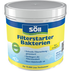 Söll Filterstarter Bakterien 500g Dose für Teichpflege und Teichreinigung.