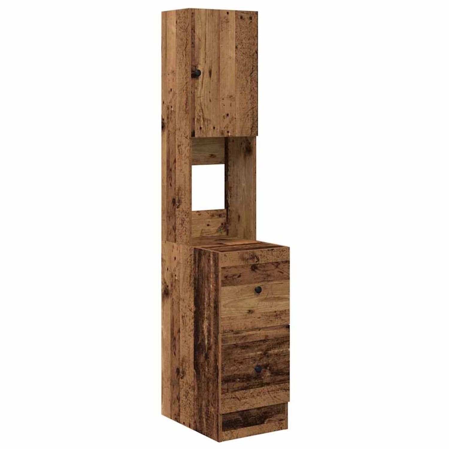 vidaXL Küchenschrank mit Regal Altholz 35 x 50 x 180 cm Holzwerkstoff 87137 günstig online kaufen