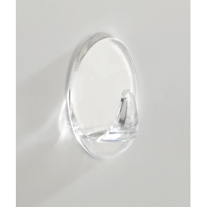 Wenko Zwerghaken, transparent, 6er-Set. Selbstklebende Handtuchhaken für Bad und Küche.