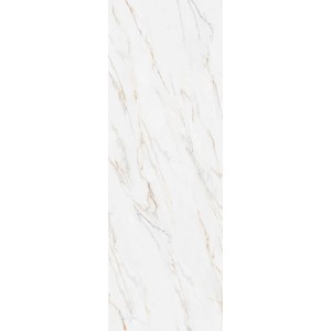 Decoflooring SPC-Wandpaneel 260 cm x 90 cm Marmor Weiß-Gold