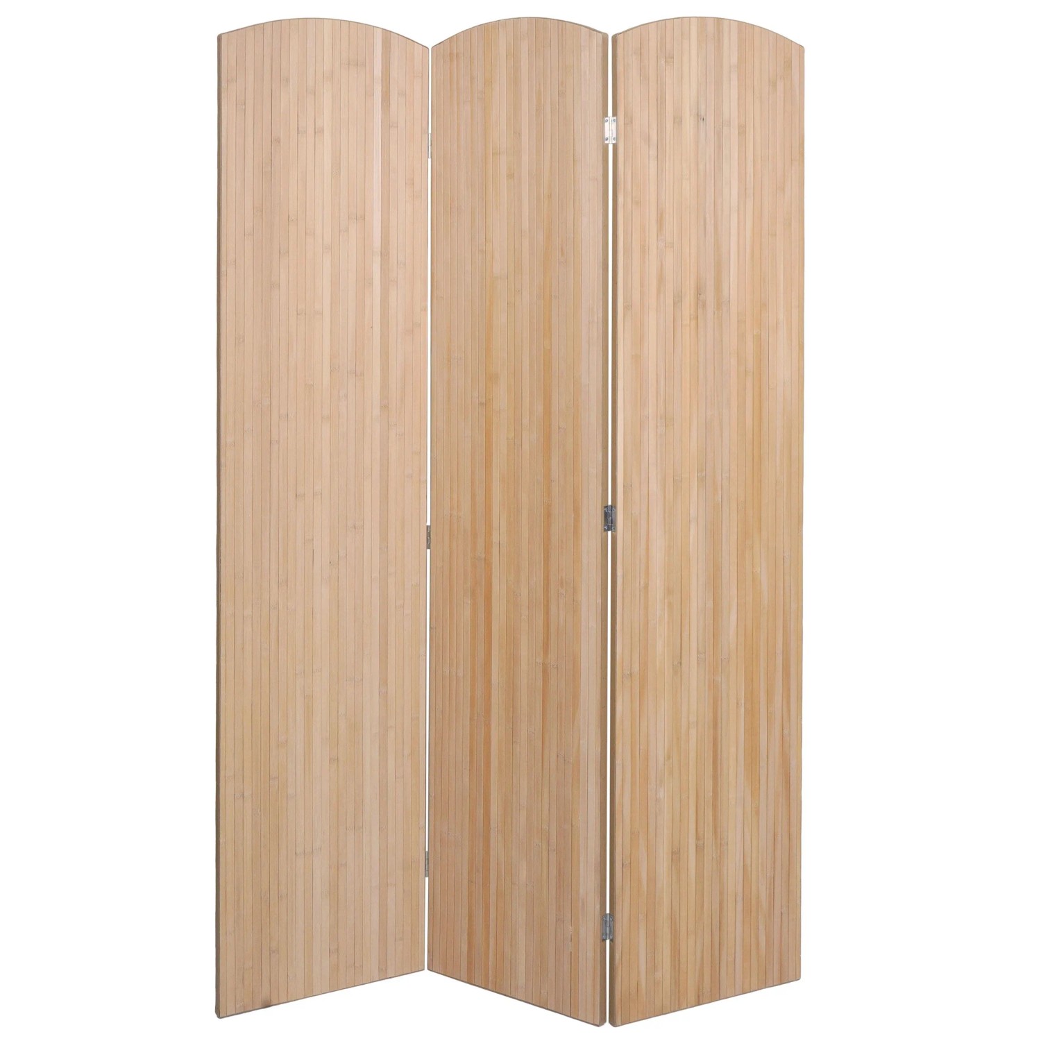 Mcw Bambus Paravent O30 Zusammenklappbar 3 Paneele 170x120cm