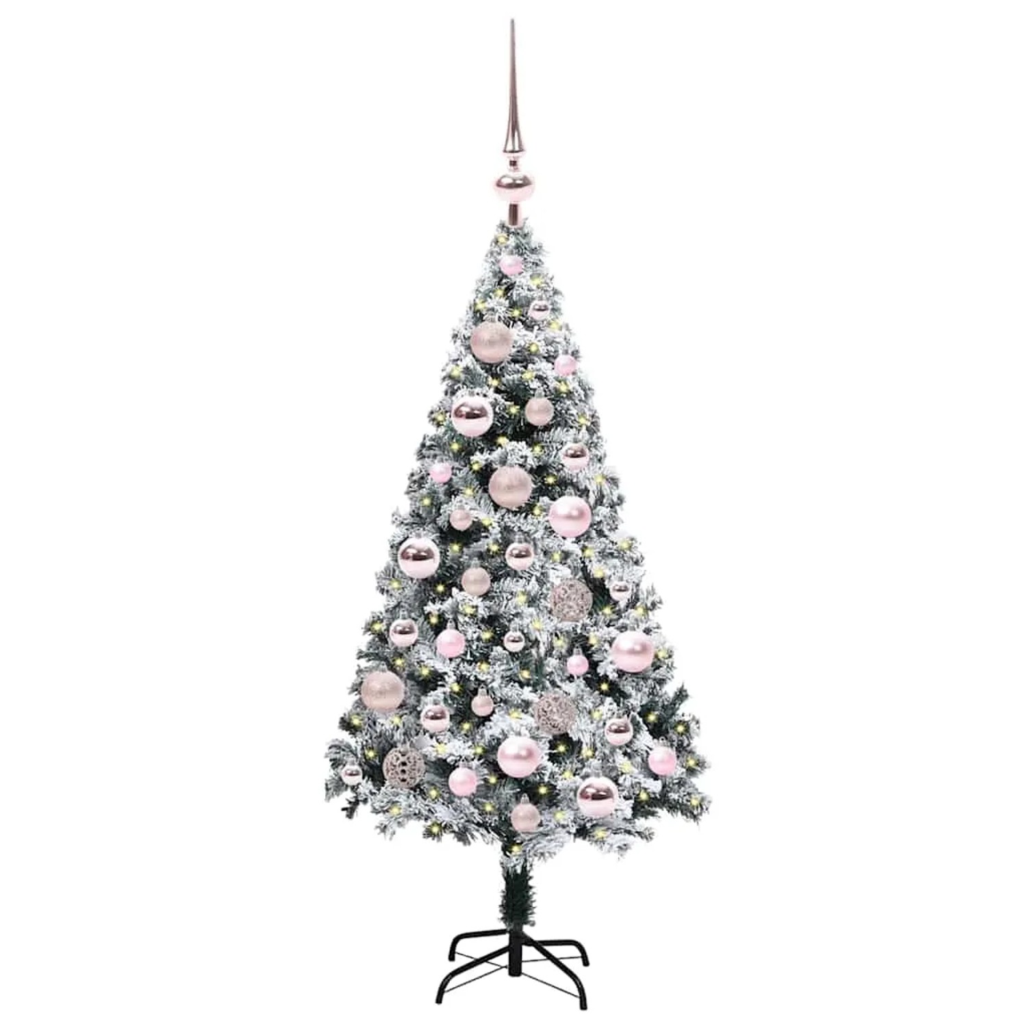 vidaXL Künstlicher Weihnachtsbaum mit 150 LEDs mit Ständer Grün 120 cm 3396942