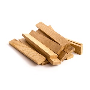 Flammingo Anzündholz Eiche, ca. 16 cm Scheitlänge, im Stapel. Grillanzünder für Kamin, Ofen und Grill.