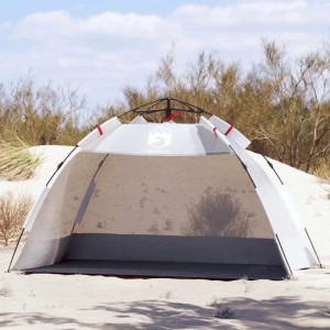 vidaXL Strandzelt 2 Personen Grau Quick Release Wasserdicht 4005295