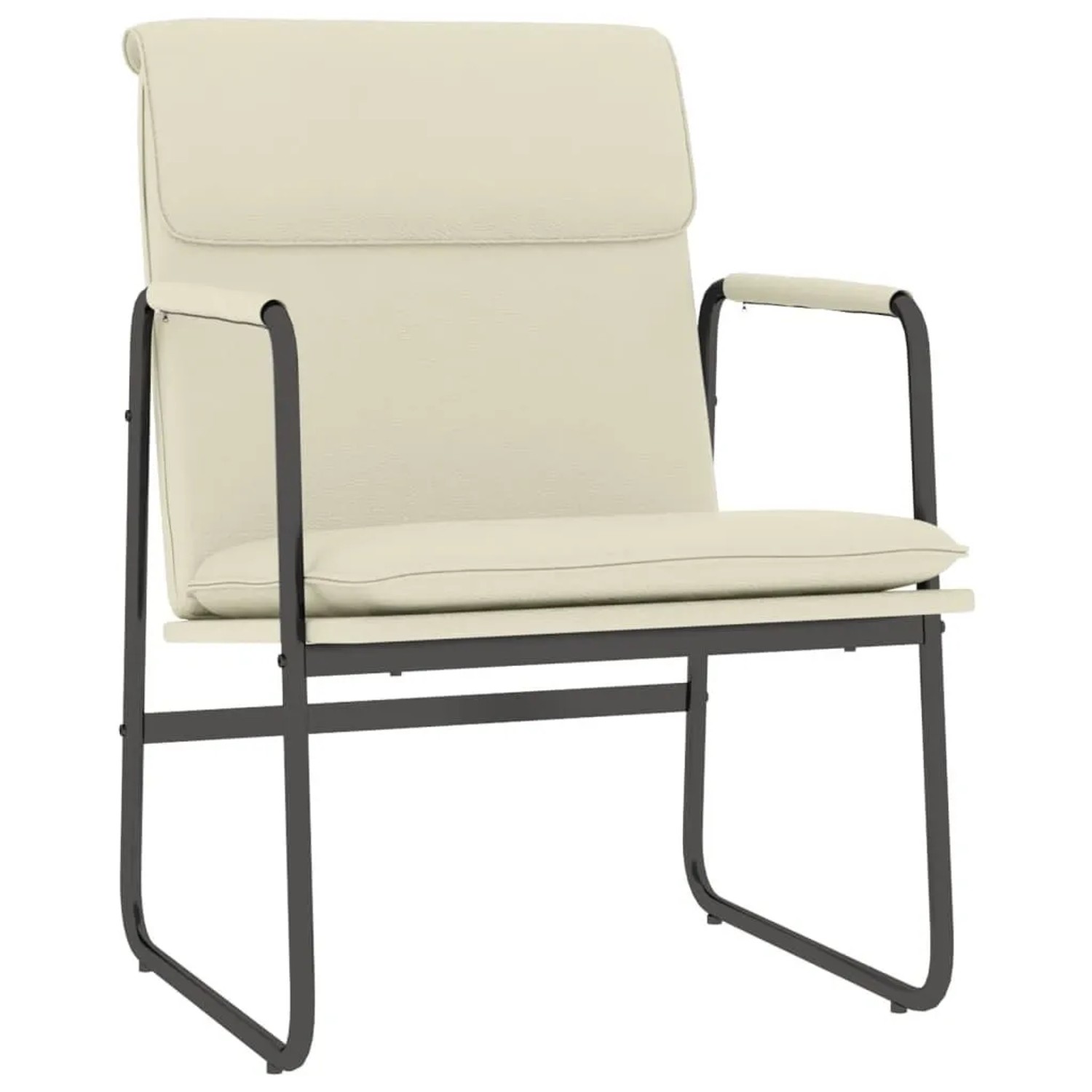 vidaXL Loungesessel Creme 55x64x80 cm Kunstleder 351361