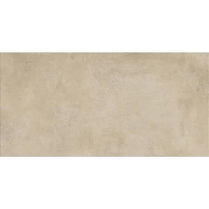 Beige Feinsteinzeug Bodenfliese Cersanit Togo, matt mit Betonoptik, 29,8x59,8 cm.
