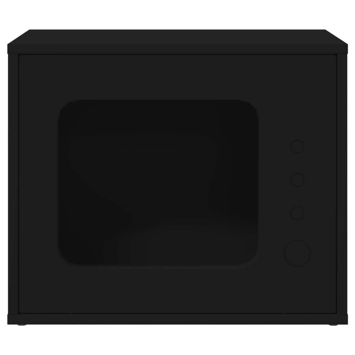 vidaXL Katzenhaus Schwarz 51 x 30 x 42 cm Holzwerkstoff 8000645