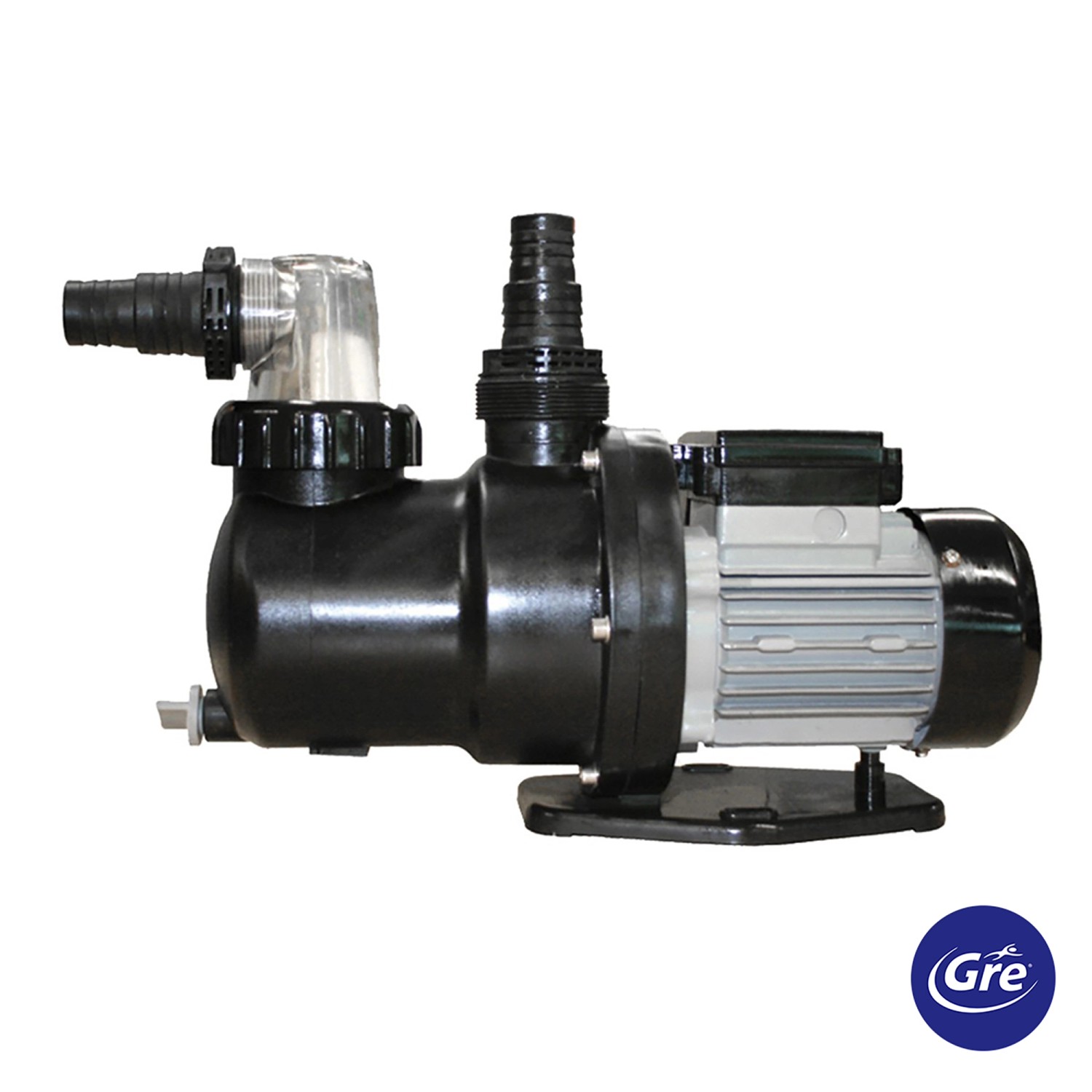Gre Pool-Filterpumpe Selbstansaugende 3/4 PS für bis 9,5 m³/h Schwarz günstig online kaufen