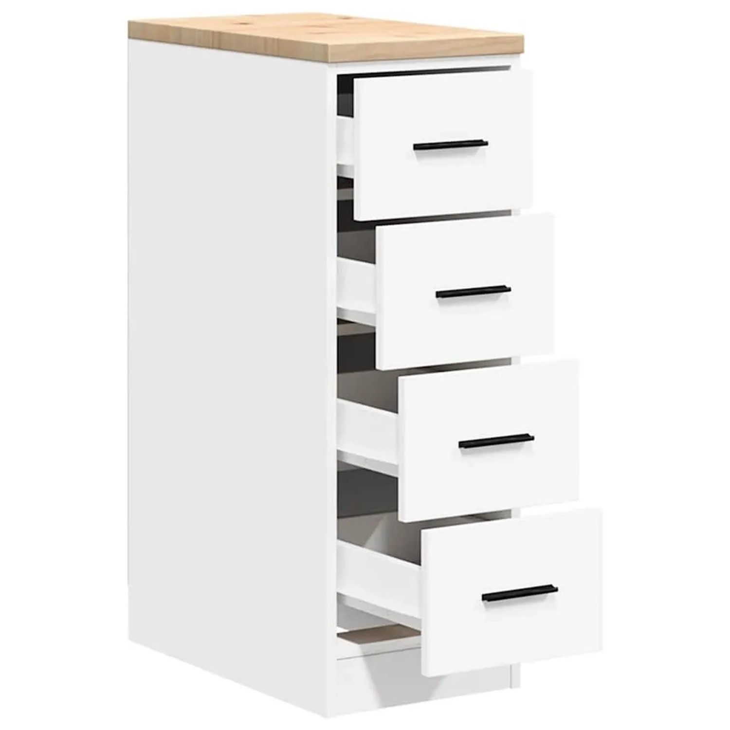 vidaXL Garagen-Aufbewahrungsschrank Weiß 30x51x85 cm Massivholz Kiefer 860580_5