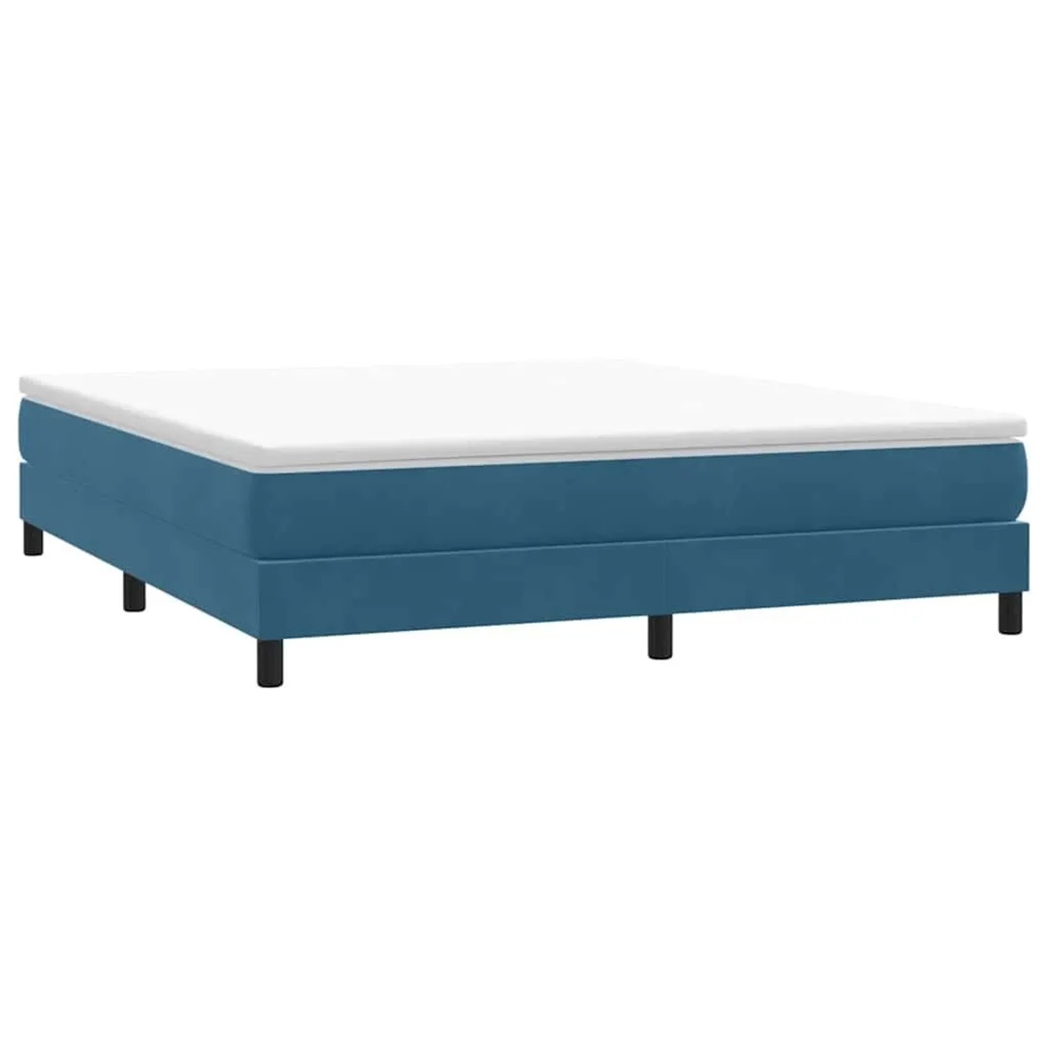 vidaXL Boxspringbett ohne Matratze Dunkelblau 180x220 cm Samt 3315889 günstig online kaufen