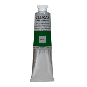 Lukas Cryl Studio Acrylfarbe Grüne Erde, 75ml Tube für Künstlerbedarf.
