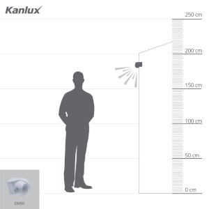 Kanlux Bewegungsmelder Pir Aler Mini Weiß