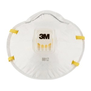 3er-Pack 3M Atemschutzmaske FFP1 mit Cool Flow Ventil, weiß. Staubmaske für Schleifarbeiten.
