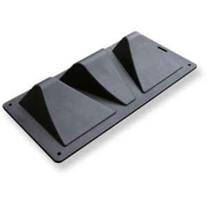 Schellenberg Einparkhilfe zum Aufschrauben in Anthrazit, Radstopper für Garage und Carport.