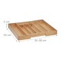 Relaxdays Besteckkasten Bambus Natur Ausziehbar Verstellbar 50 cm 5 bis 7 Fächer_2