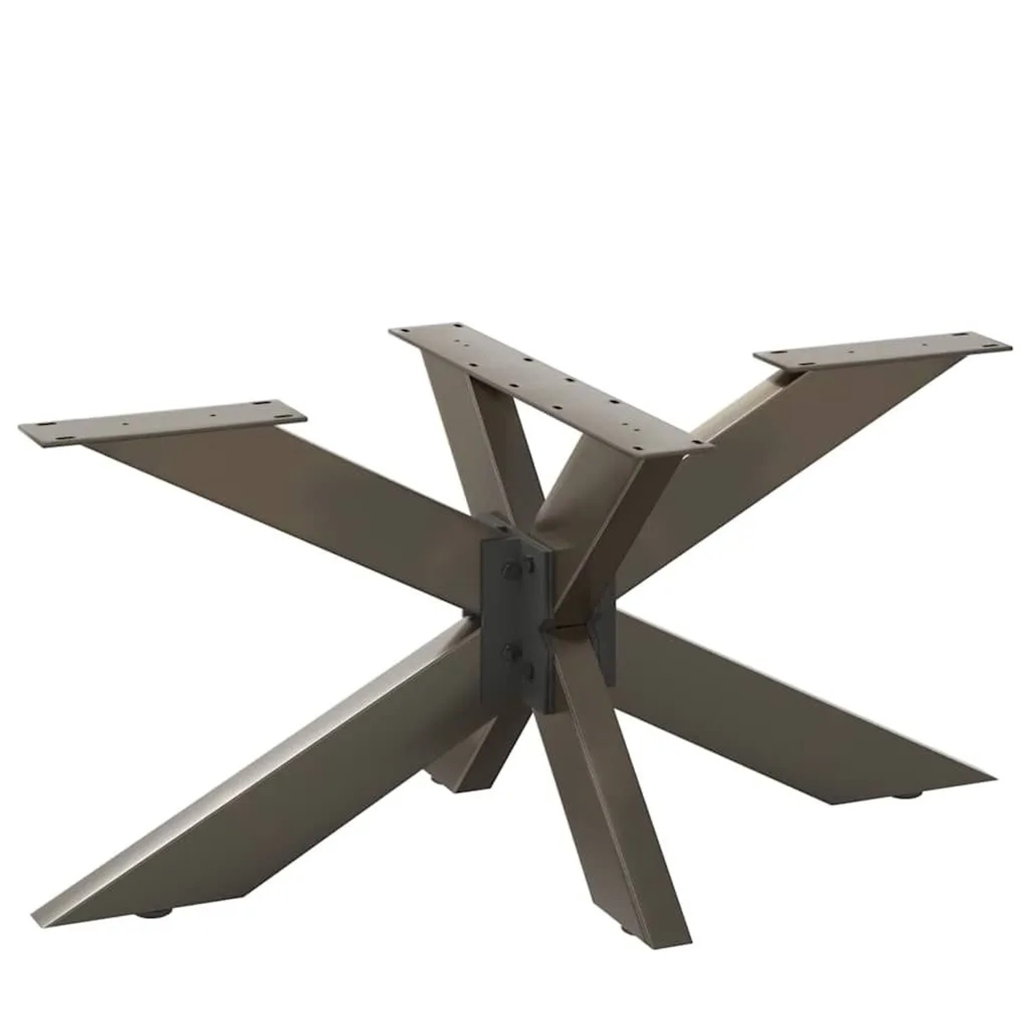 vidaXL Couchtischbein in Spinnenform Naturstahl 98x58x42-43 cm Stahl 4013111