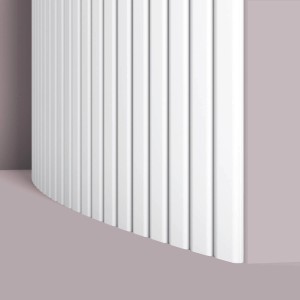 Flexibles, weißes NOEL & MARQUET Wandpaneel CANELÉ L FLEX, Akustikpaneel für die Wand.