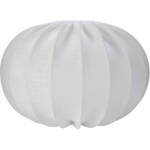 Weißer PR Home Hilma Lampenschirm aus Leinen, 40x28cm, für E27 Pendelleuchten.