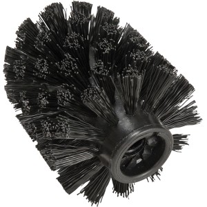 Wenko Ersatzbürste, schwarz, Ø 8,5 cm für WC-Bürstenhalter.