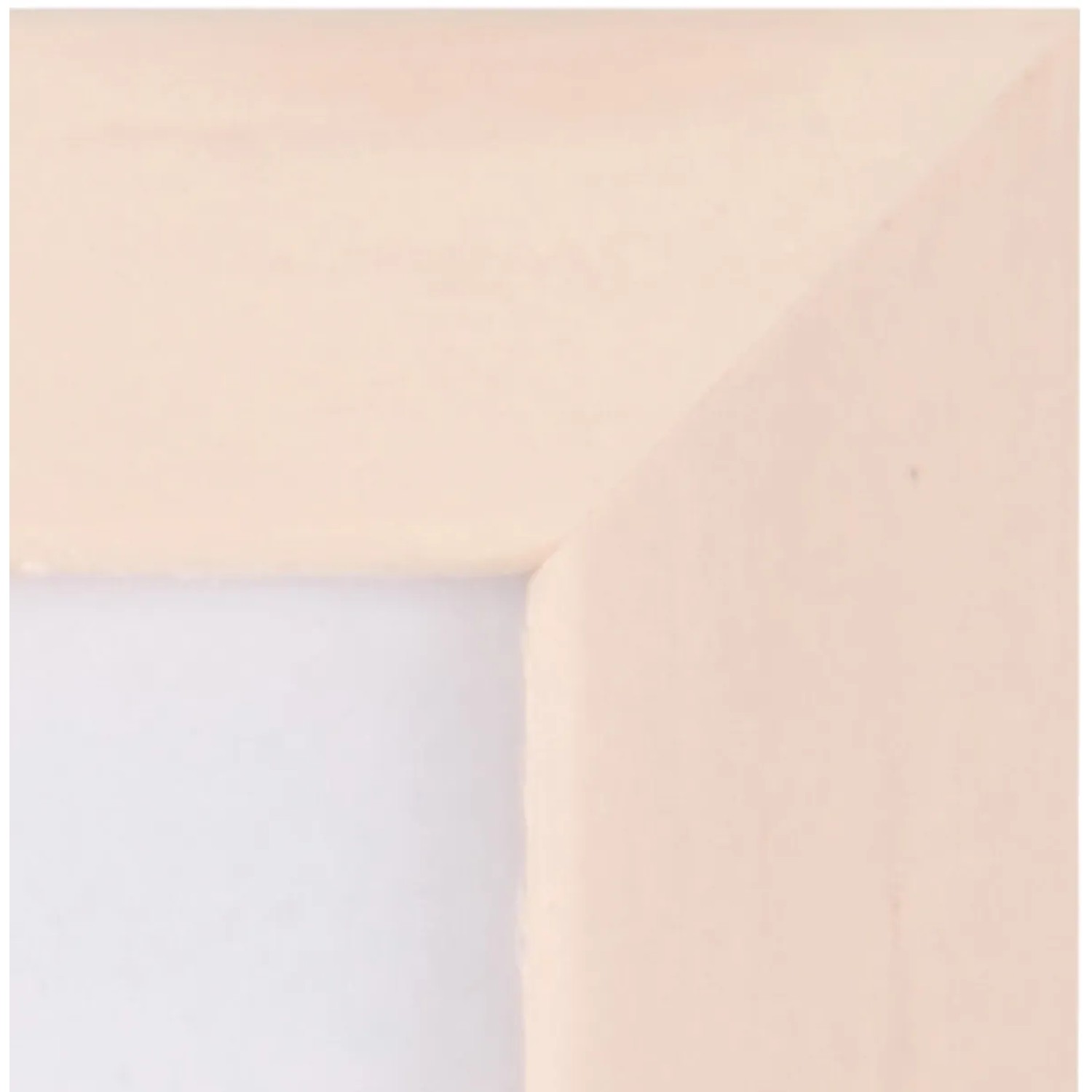 Holzbilderrahmen, weiß, glatt, 13x18 cm. Schlichter Fotorahmen zum Aufstellen.