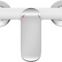 baliv Duscharmatur DU-5070, weiß-chrom, Einhebelmischer mit S-Anschlüssen und Rosetten.