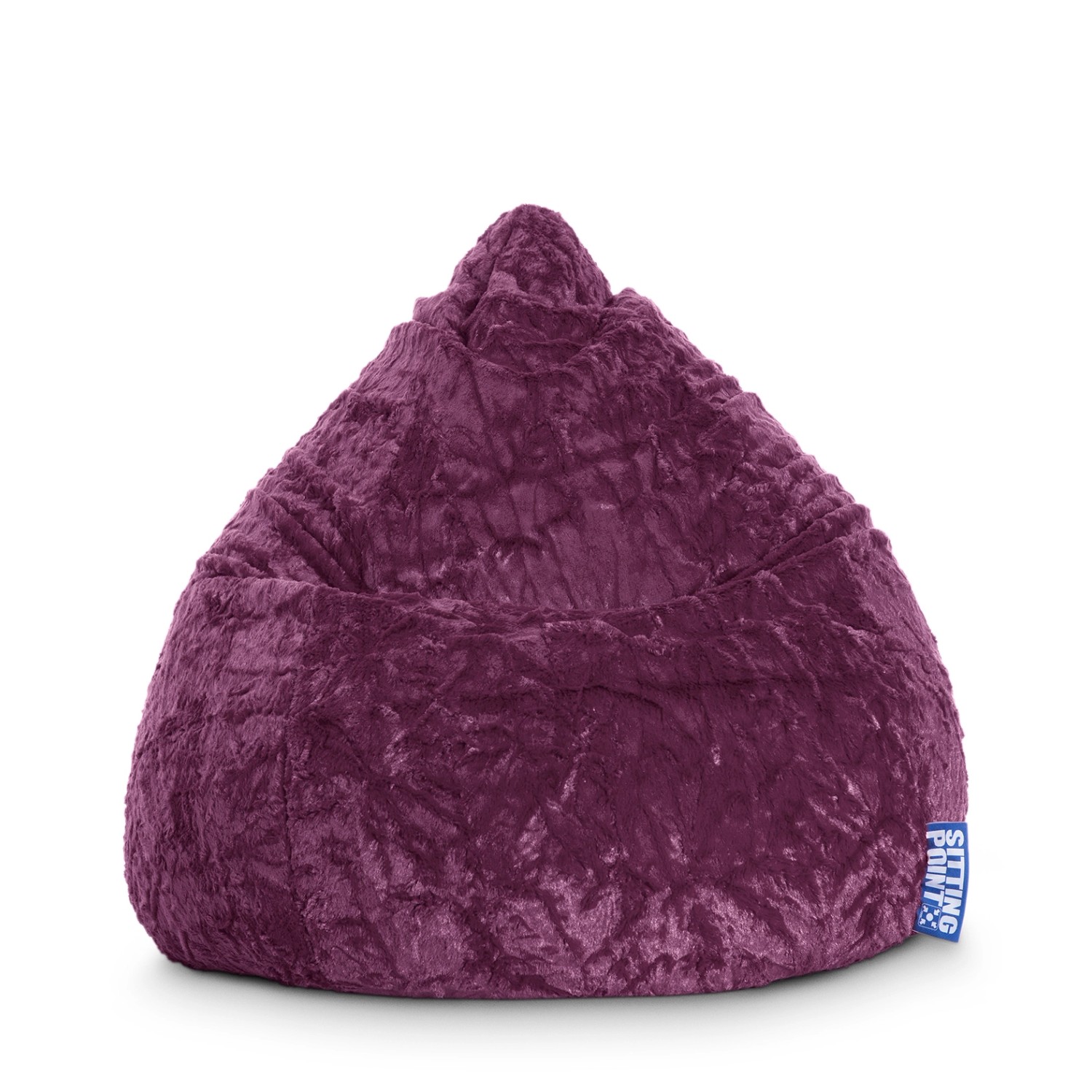 Sitting Point Sitzsack Fluffy 120 l Aubergine