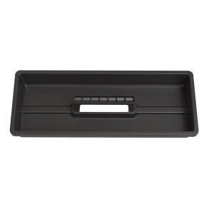 Schwarzer Einhell E-Case M Werkzeugkoffer mit Tragegriff, leer.