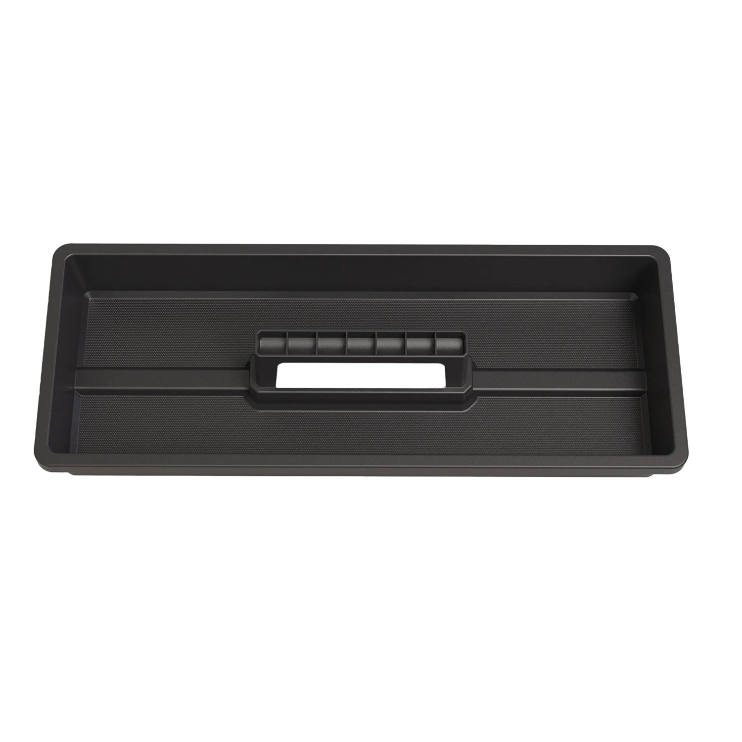 Schwarzer Einhell E-Case M Werkzeugkoffer mit Tragegriff, leer.