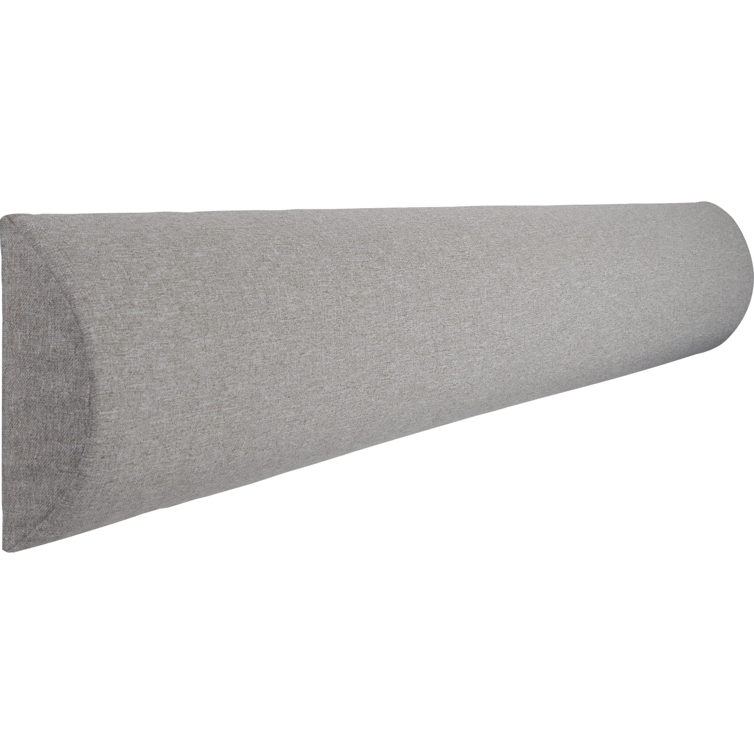 Wandkissen Bolster, 120 cm, hellgrau strukturiert, zur Wandgestaltung und als Rückenpolster.