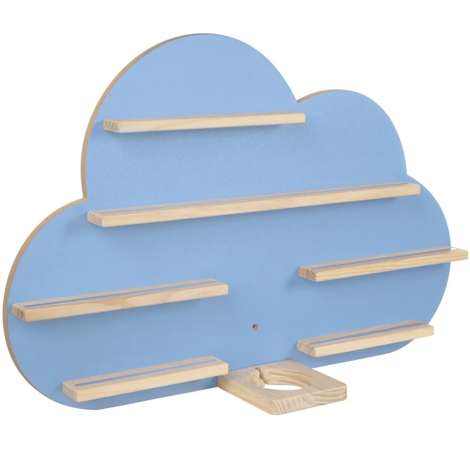 Tectake Wandregal Mylittlestory Cloud Für Bis Zu 28 Tonies In Wolkenoptik  Mit Magnetstreifen  15 50 x 76 x 50 cm Blau