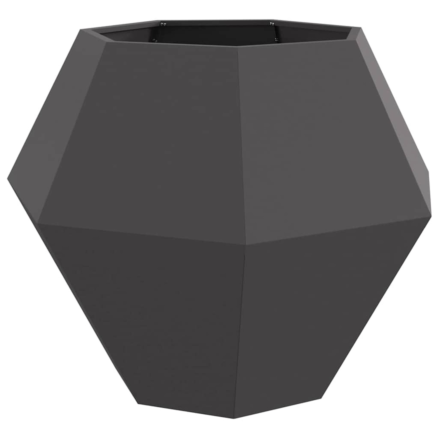 vidaXL Pflanzkübel Schwarz 100 x 100 x 80 cm Stahl 884024 günstig online kaufen