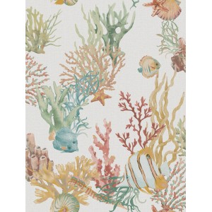 Sanders & Sanders Tapete Unterwasserwelt Grau und Mehrfarbig 53 cm x 10 m