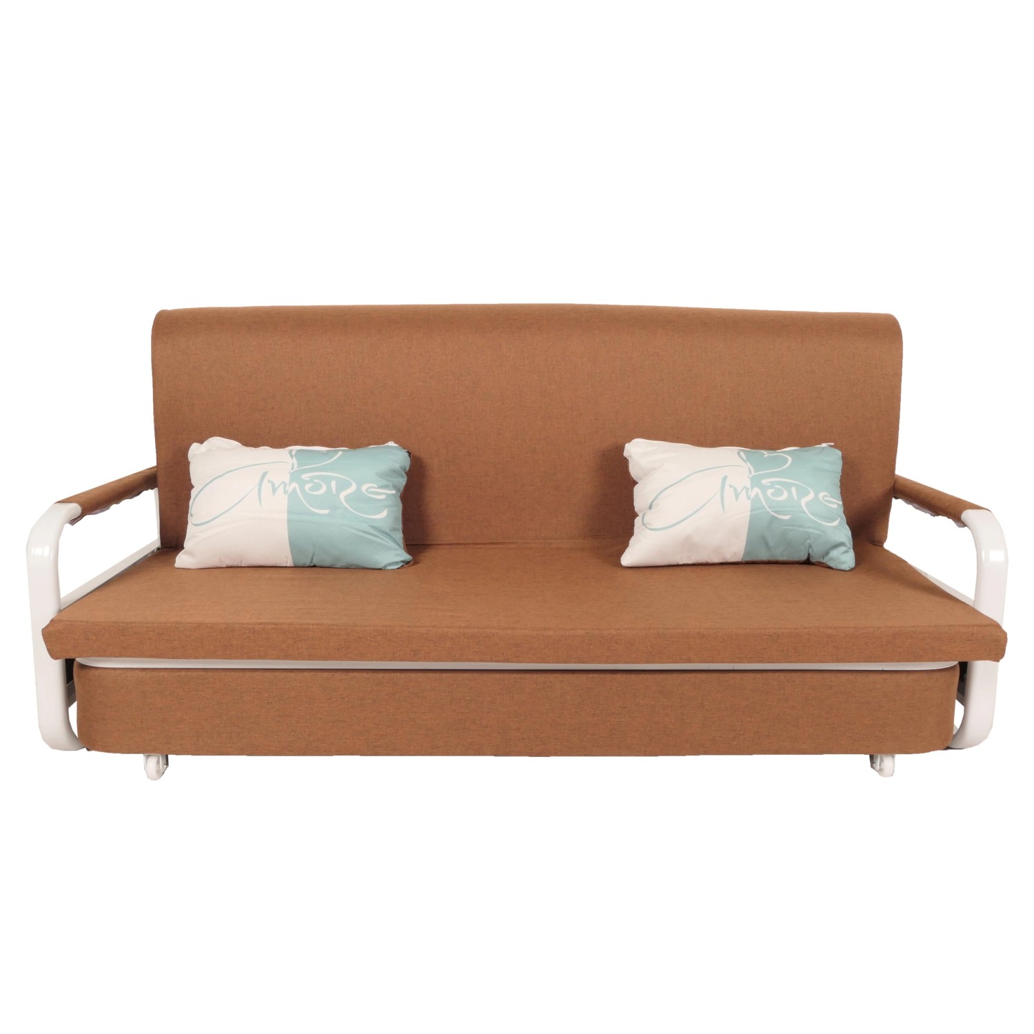MCW Schlafsofa M83 Stoff/Textil Braun 190x185cm günstig online kaufen