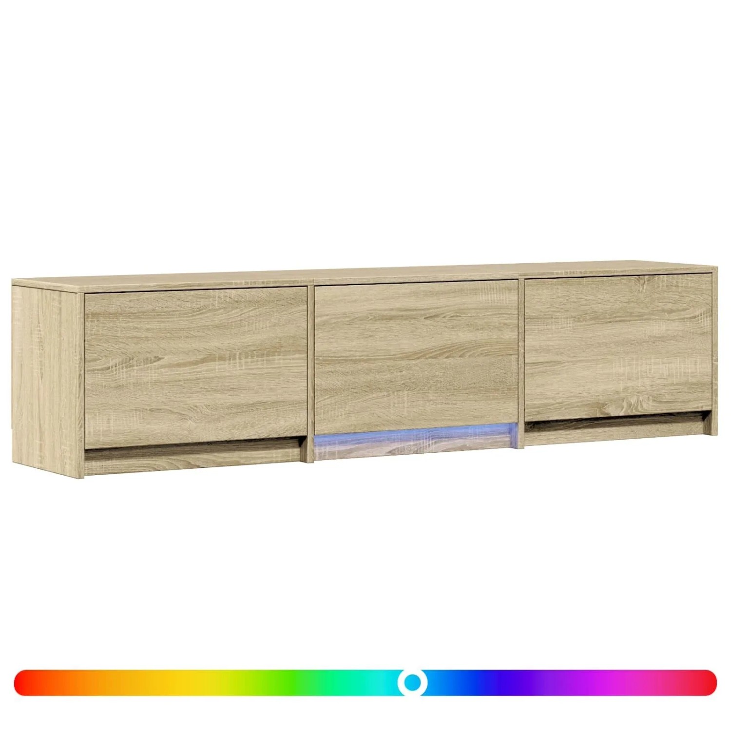 vidaXL Fernsehschrank mit LED Sonoma-Eiche 165 x 34 x 40 cm 3418714
